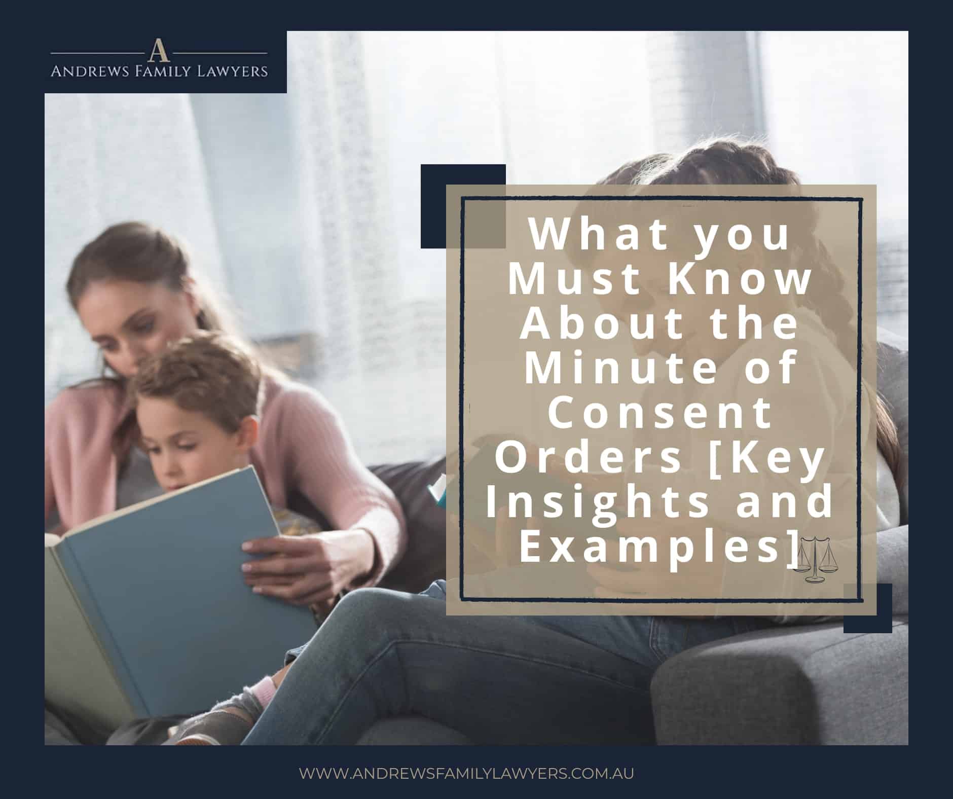 minute of consent orders
