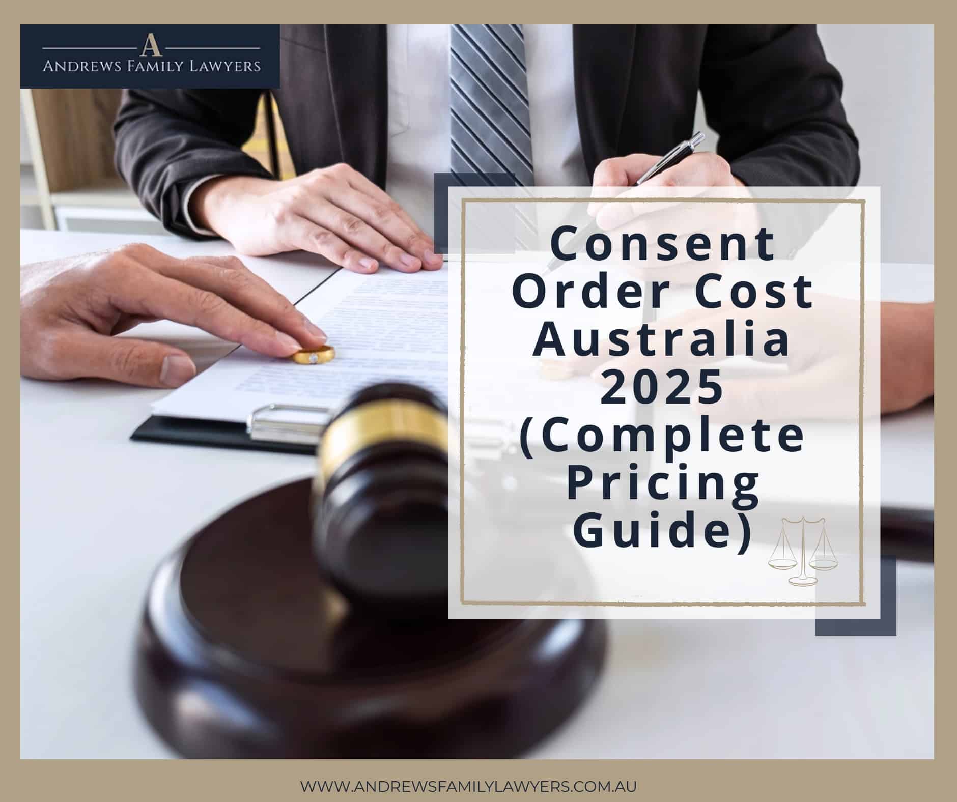 consent order cost australia