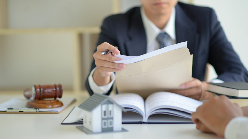 The lawyer is currently providing legal advice on real estate tr